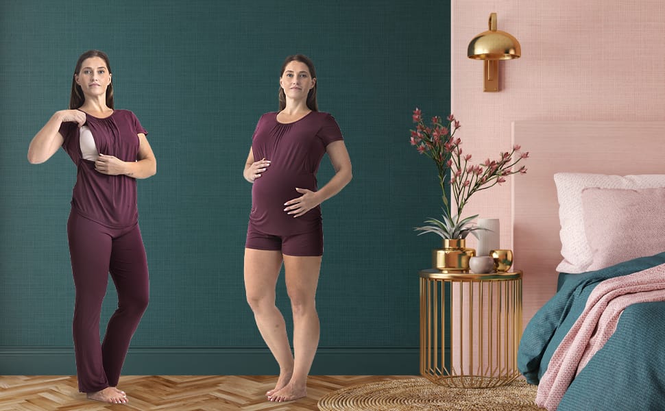 Bedroom,Interior.art,Deco,Style.design,With,Green,Pink,And,Gold,Color.3d vêtement post-partum confortable